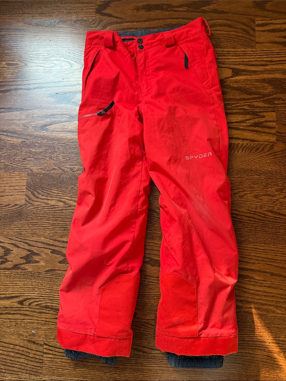 Spyder Kids Bright Red Ski Pants with Zip Pocket